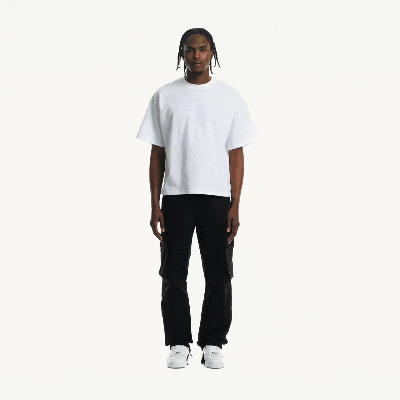 Tricou Boxy Oversized Alb