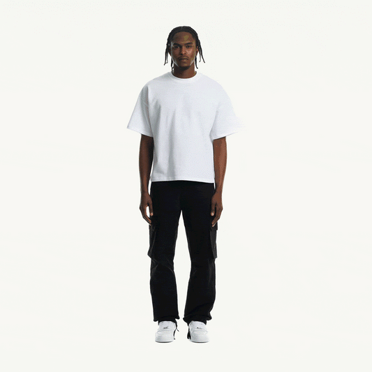 Tricou Boxy Oversized Alb