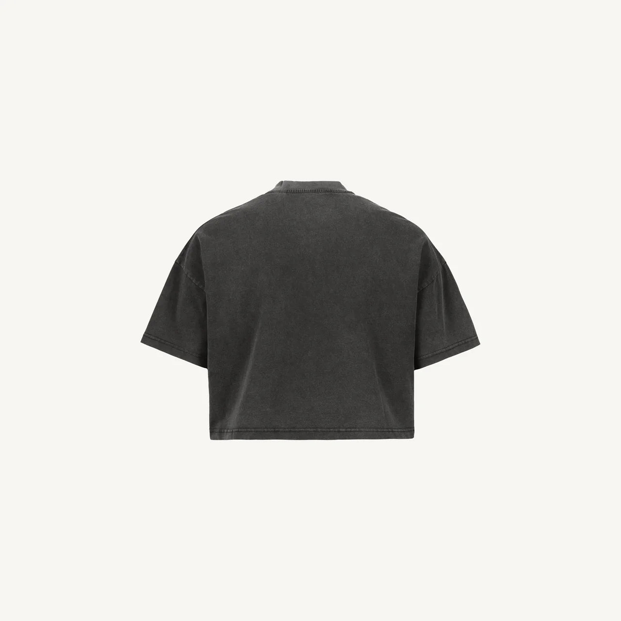 Black Cropped Oversized Tee